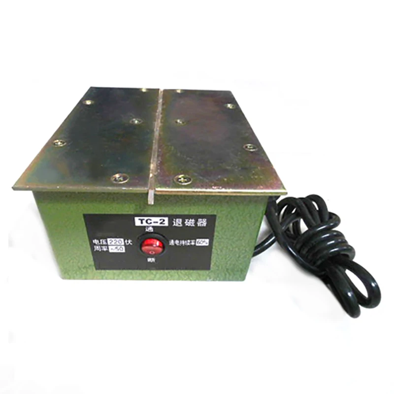 TC-2/TE-208 прочная металлическая форма, аппаратный инструмент, измерительный инструмент, настольный плоский размагничиватель, размагничивающая машина 220 В