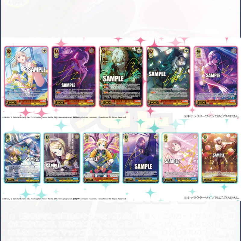 Original Weiß Schwarz Card Anime Project Sekai Colorful Stage Feat Hatsune Miku Vol.2 Japanese Supplement Pack WS Cards Gifts