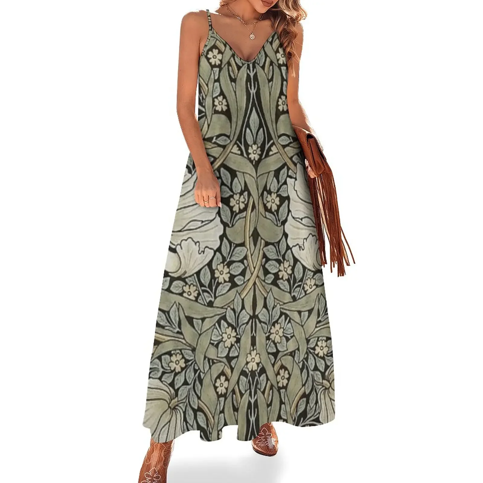 

william Morris - Pimpernel Sleeveless Dress Dress women Woman fashion