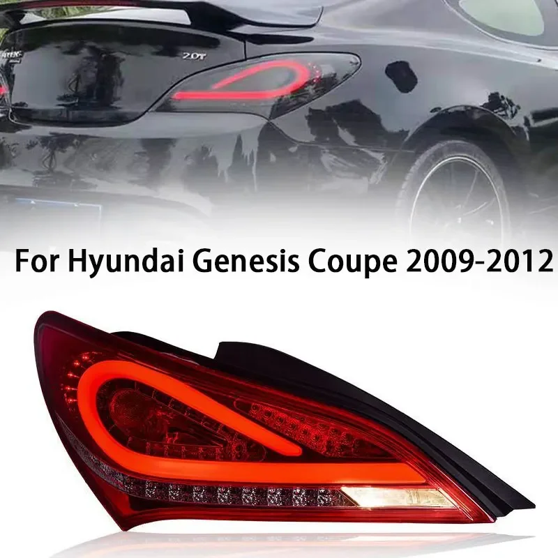 

Стайлинг автомобиля для Hyundai Rohens Coupe задние фонари 2009-2012 светодиодный задний фонарь светодиодный DRL сигнал автоаксессуары
