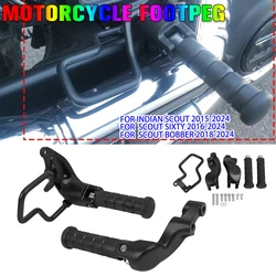 For Indian Scout 15-25 Scout Sixty 16-25 Scout Bobber 18-25 Motorcycle Folding Rear Passenger Footpeg Footrest Mounting Bracket