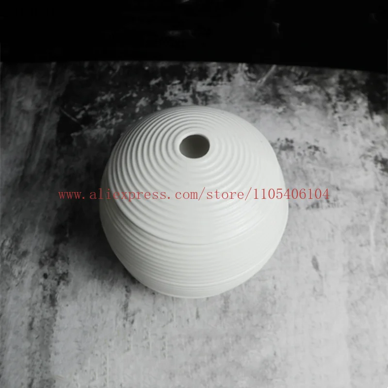 Cuisine French food High-end hotel restaurant Club tableware plate Ceramic spherical creative dish plate 4 layers