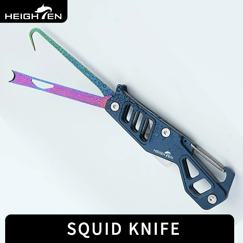 HEIGHTEN Fishing Squid paraliżujący nóż ze stali nierdzewnej ostrze ze stali
