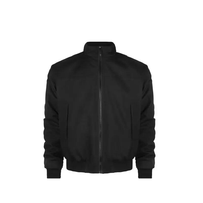 

Bla ort oulder Men's Jaet Spring Autumn Cleanfit High-End Feel Stand Collar Pilot Coat Windproof Polyester