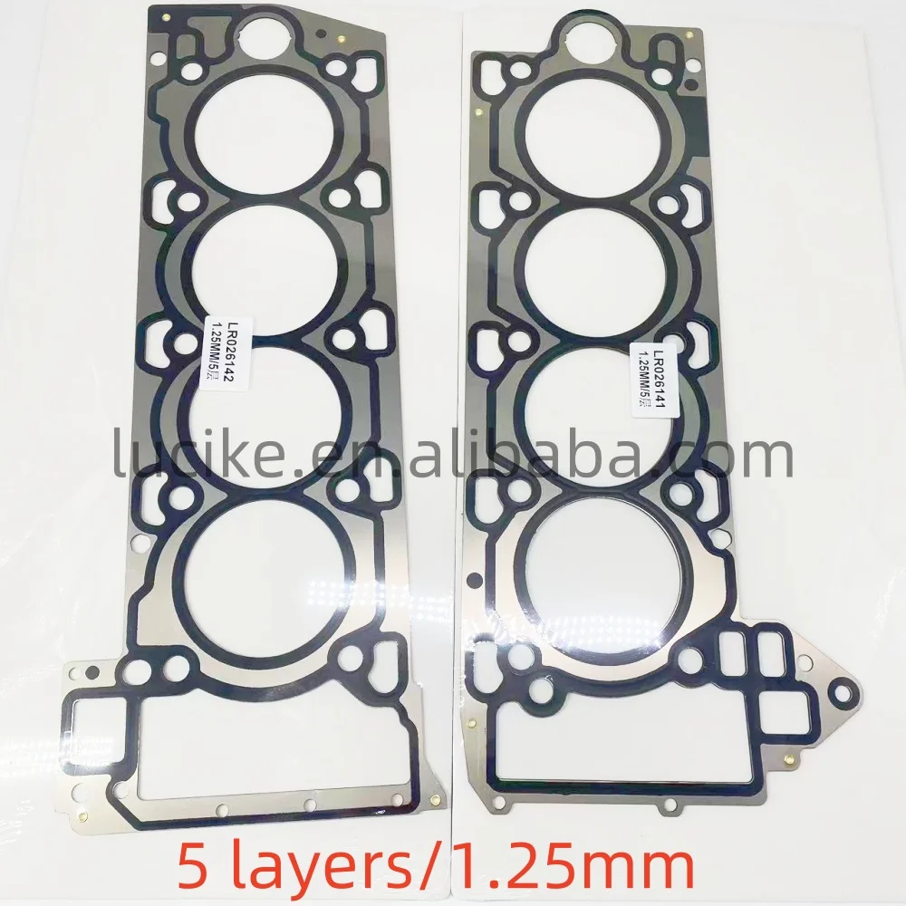 Juntas esquerdas e direitas da cabeça do cilindro do motor para Land Rover Jaguar, LR105293, LR105294, LR026141, LR026142, 5 camadas, 1,25mm