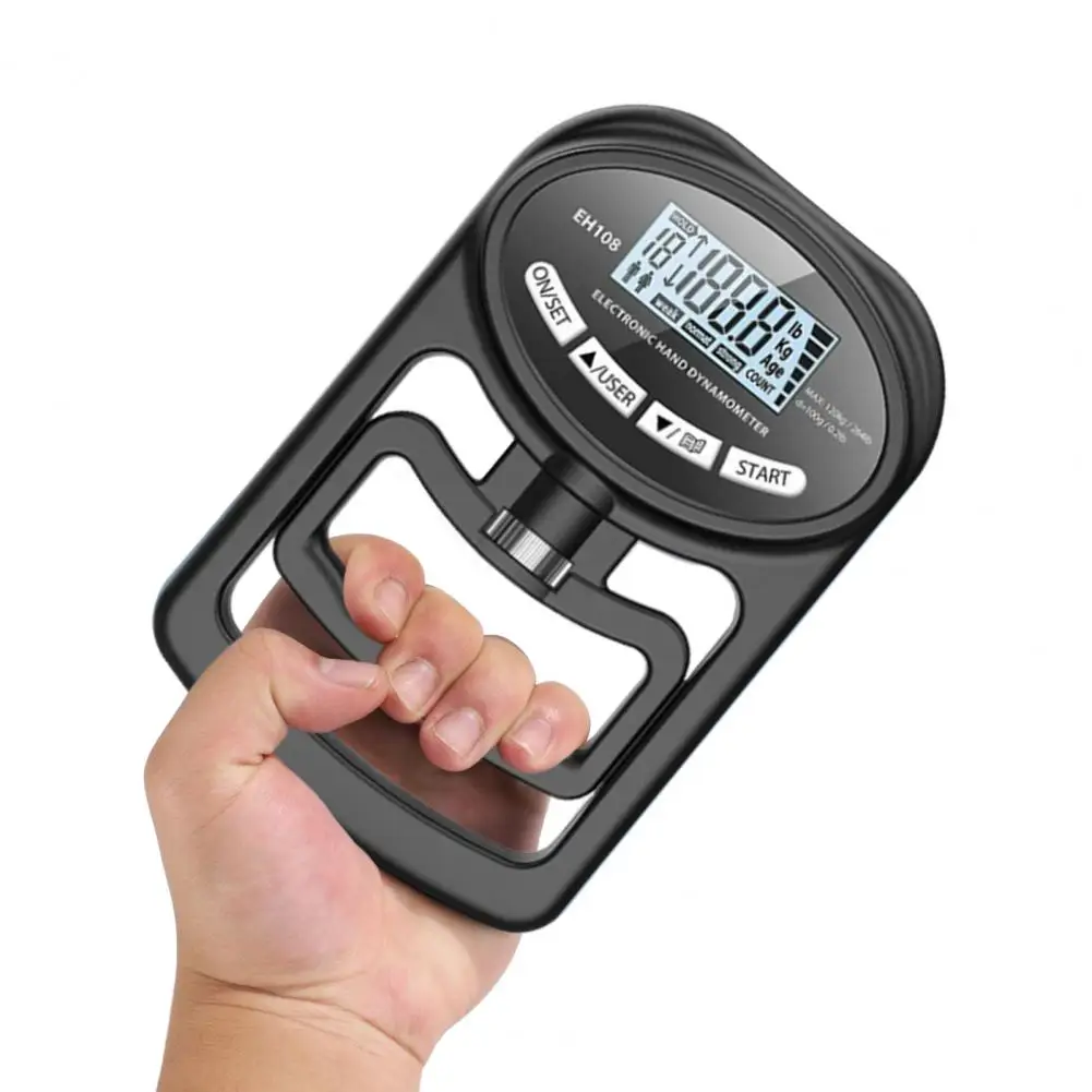 Hand Grip Meter Handheld Grip Strength Tester with Led Display for Hand Grip Power Measurement Training Adjustable for Sport