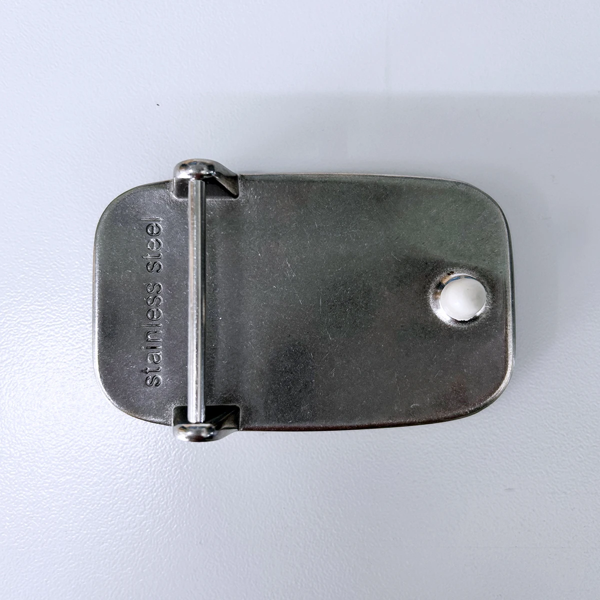 1.58 inches 40 mm Stainless Steel Rounded Rectangle Blank Belt Buckle BUCKLE-SS004
