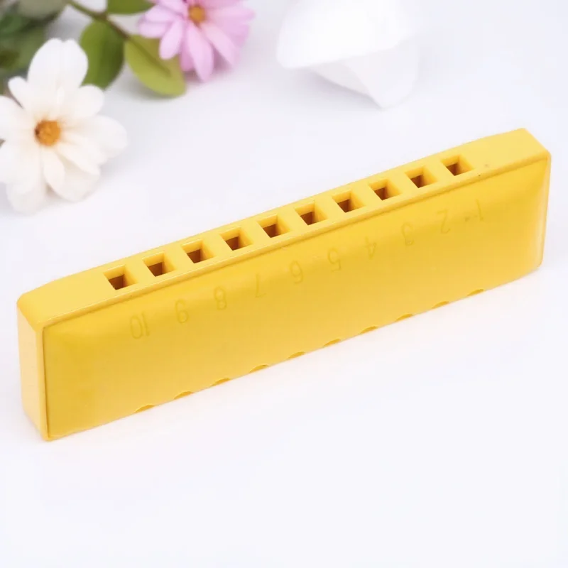 

1Set 10-Hole 20-Tone Abs Copper Harmonica For Beginners Blues Folk Adults Durable Portable Music Instrument With Box
