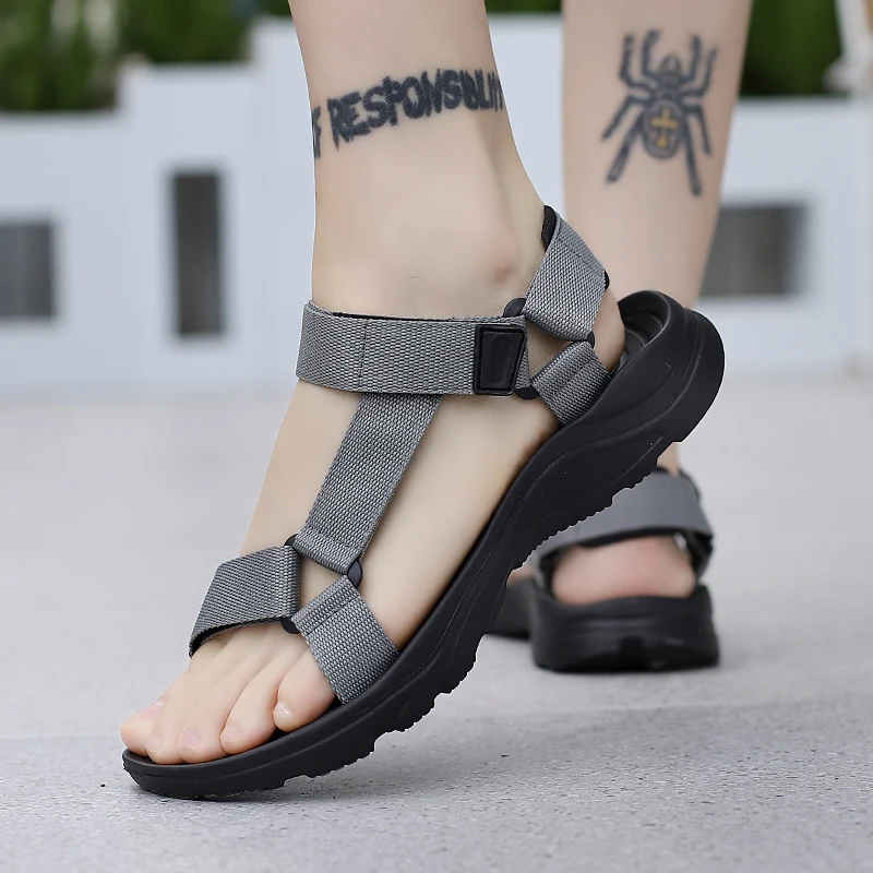 Herren Sandalen Neue Sommer Oberbekleidung Sandalen Strandschuhe – Detail 21