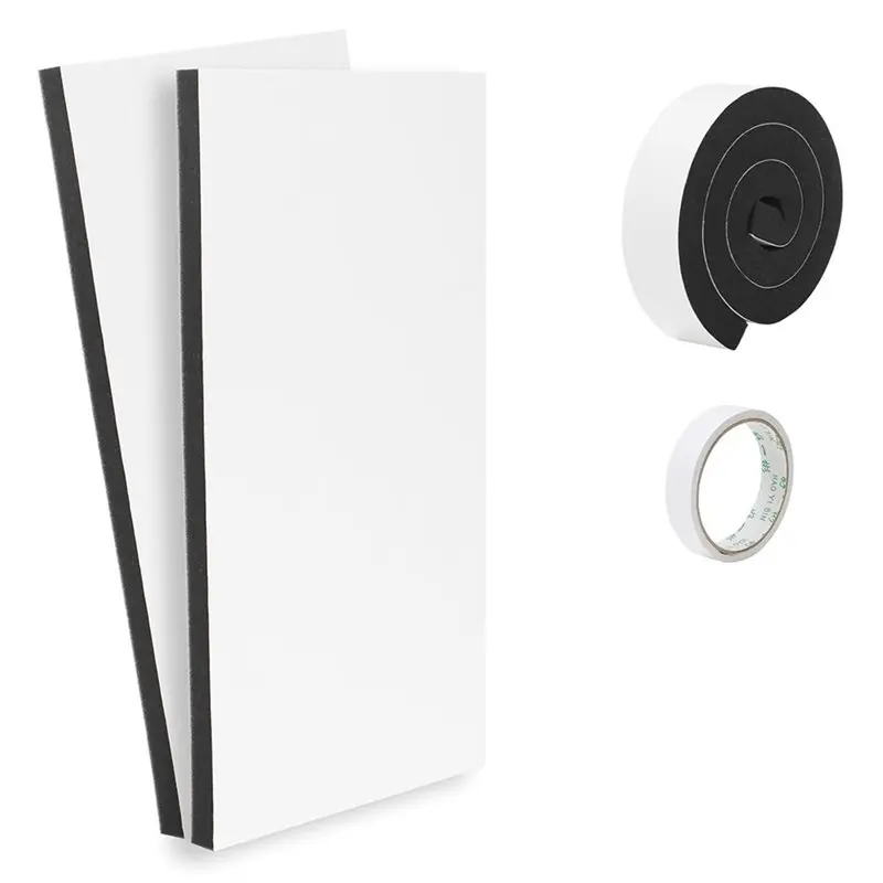 ABFU-For AC Unit Compatible 2 PCS Window Air Conditioner Side Panels-Waterproof Surround Insulation With Double-Sided Adhesive T