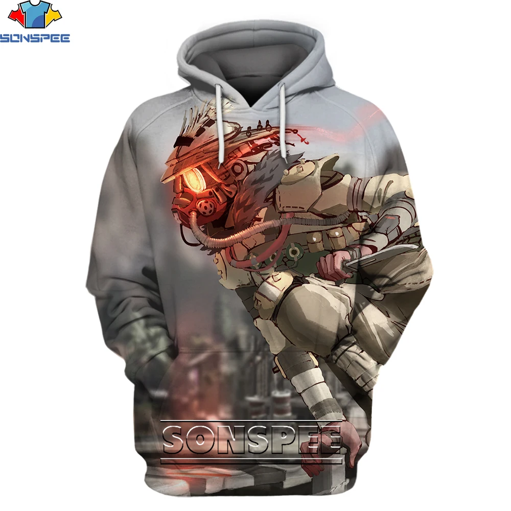 SONSPEE Apex Legends Gunfight Survive Game Hoodie 3D Printing Men Women Harajuku Fun Man Oversize Pullover Hoodies Unisex Kids