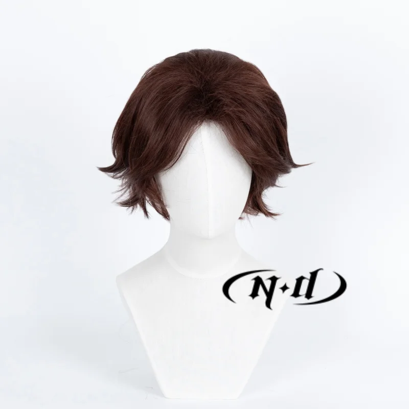 ND Arcane League of Legends Viktor Cosplay Hair Wigs Short Hair Wigs Heat Resistant Synthetic for Comic Con Coser Costume Party
