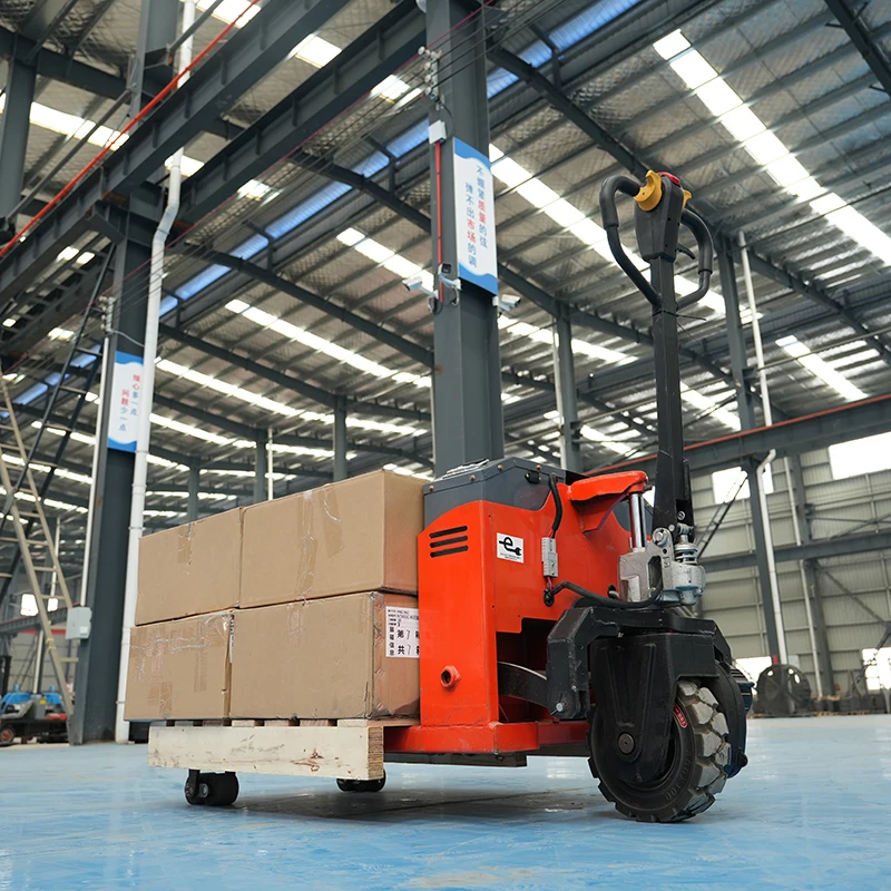 New Condition Effective Powered Pallet Truck for Machinery Repair Shops Full-Electric Pallet Forklift Truck Cost