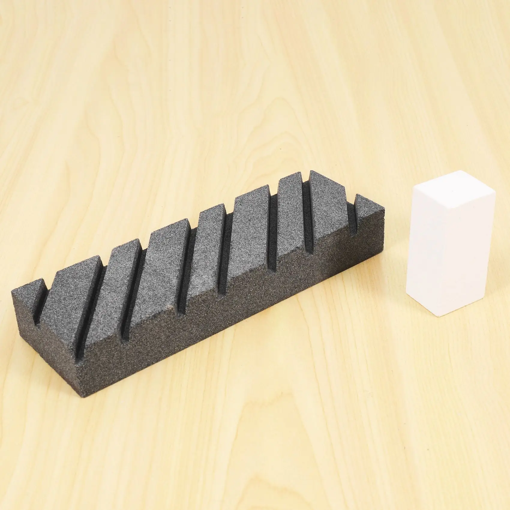 Dual Grit Coarse/Fine Flattening Stone Set - Two Sharpening Stones Flattener - Whetstone Fixer With Grooves-[A22I Store]