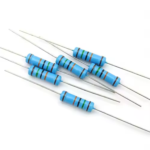 20PCS 2W 1% Metal Film Resistor 2W 1Ω - 4.7MΩ 1 4.7 10 47 100 200 220 300 330 470 680 910 1K 2.2K 4.7K 10K 15K 100K 470K 1M ohm - Image 3