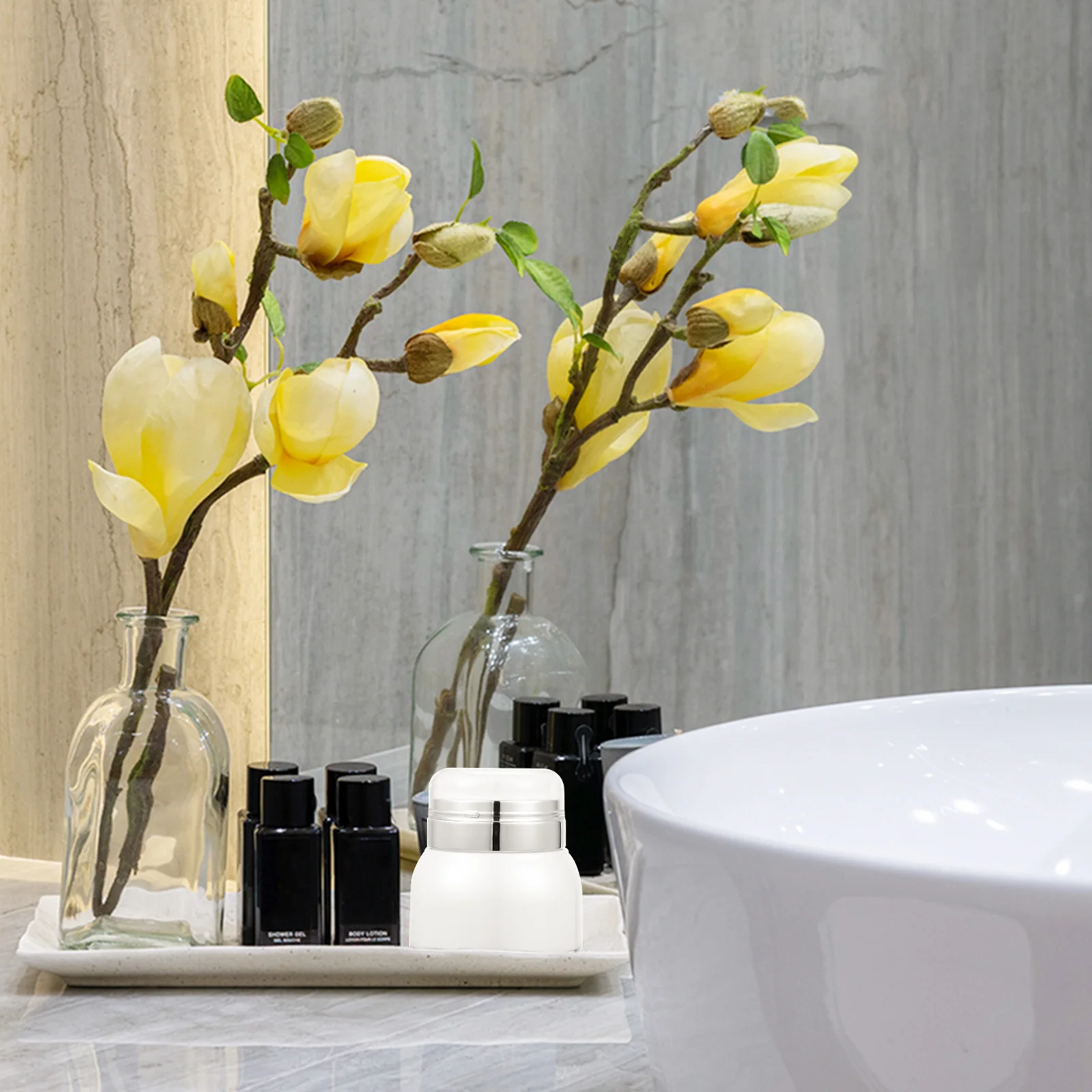 

2Pcs Multipurpose Pump Bottles Practical Airless Containers for Lotion Creams Oils Travel Storage Solutions Cream Sub Bottle