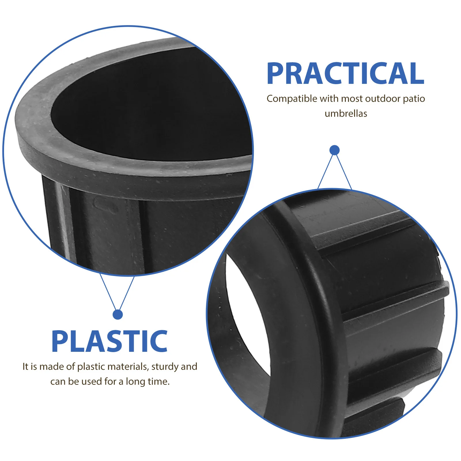 

1Set Umbrella Base Stand Plug Covers Cap Patio Replacement Parts Sturdy Durable Long Time Use Parasol Ground Anchor