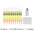 green and 1 charger