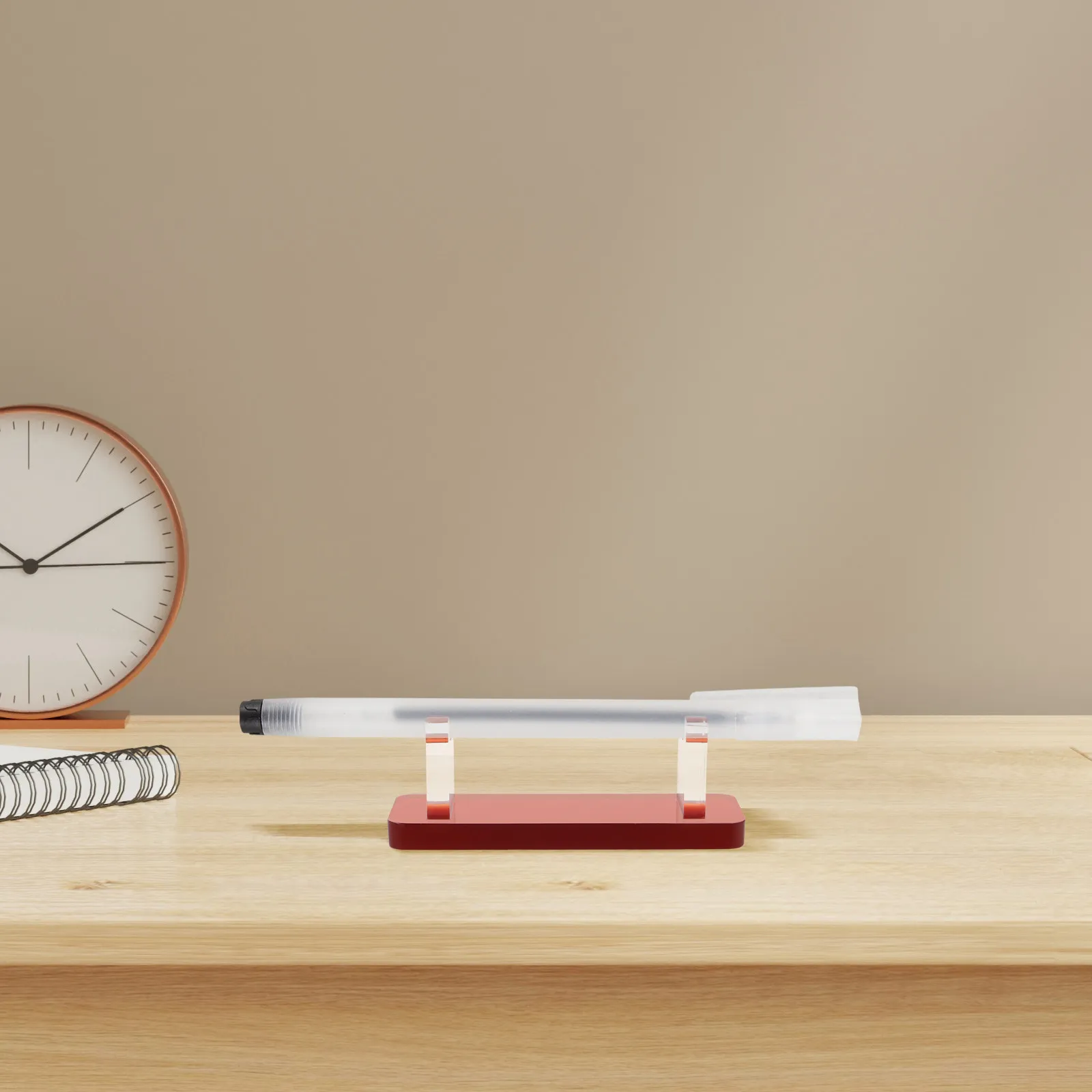 Modern Acrylic Pen Showcase Stand for Desk Display Storage of Writing Instruments Fountain Ballpoint Markers Brushes Office Home