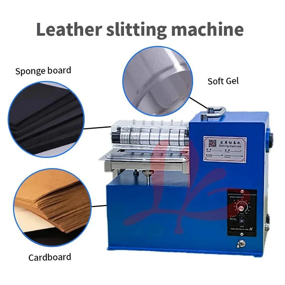 Leather Craft Slicer, Single Head, Double Head, Belt Cutter, Strap Cutting Machine, Edge Laminating Machine, 220V