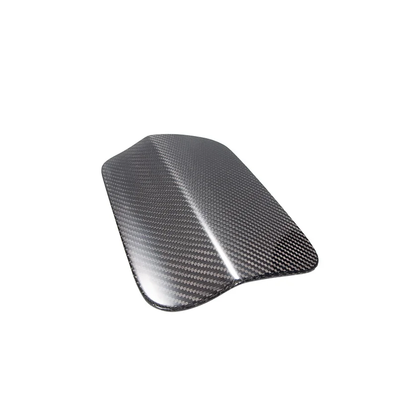 

Dry Carbon Fiber Fuel & Oil Tank Cover 2012-2016 F10 Car Exterior Trims Sticker Glossy Protective Cover for Cars