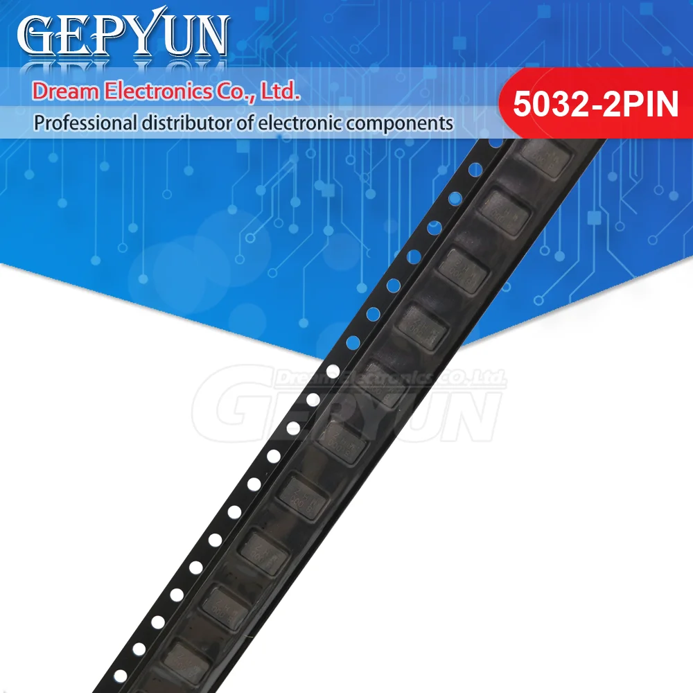 10pcs 8.000MHZ 10.000MHZ 11.0592MHZ 12.000MHZ 24.000MHZ 16.000MHZ 20.000MHZ 20pF 2Pin 5032 13.56M smd quartz resonator Crystal