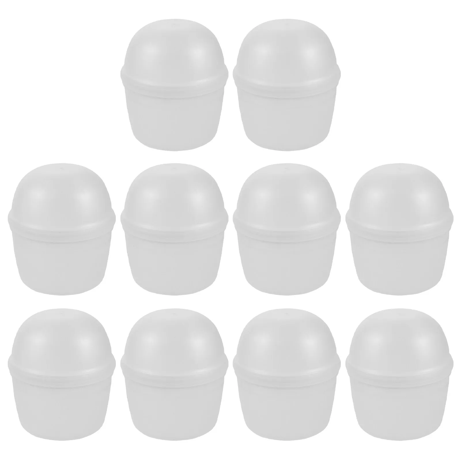 10Pcs Dome Lid Airtight Food Jar 300Ml Frosted Plastic Storage Container for Dry Goods Cereal Flour Cookies Tea Coffee Meal Prep