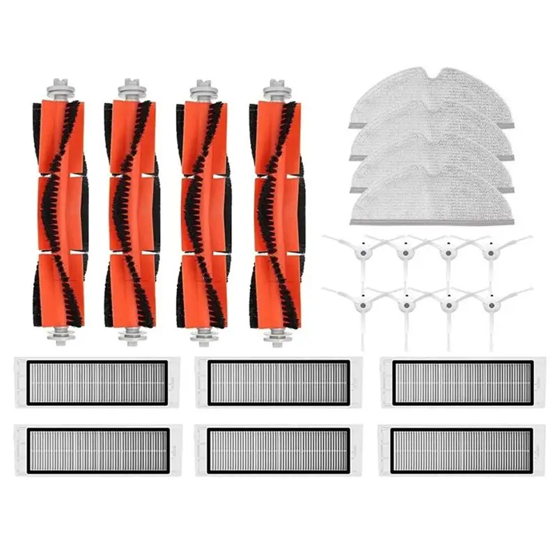 

Запчасти для пылесосов Xiaomi 1 1S Roborock S5 S6 MAX S6 Pure: основная щетка, боковая щетка, моющаяся салфетка для швабры, HEPA-фильтр