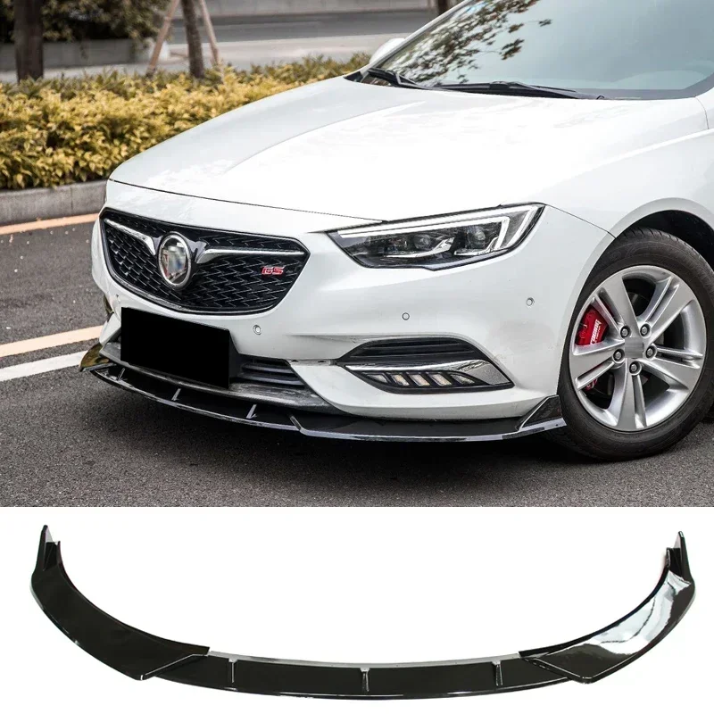 

New！ Front Skirts for Buick Regal Splitter Car Body Kit 2017 2018 2019 Glossy Black Front Bumper Spoiler Accessories