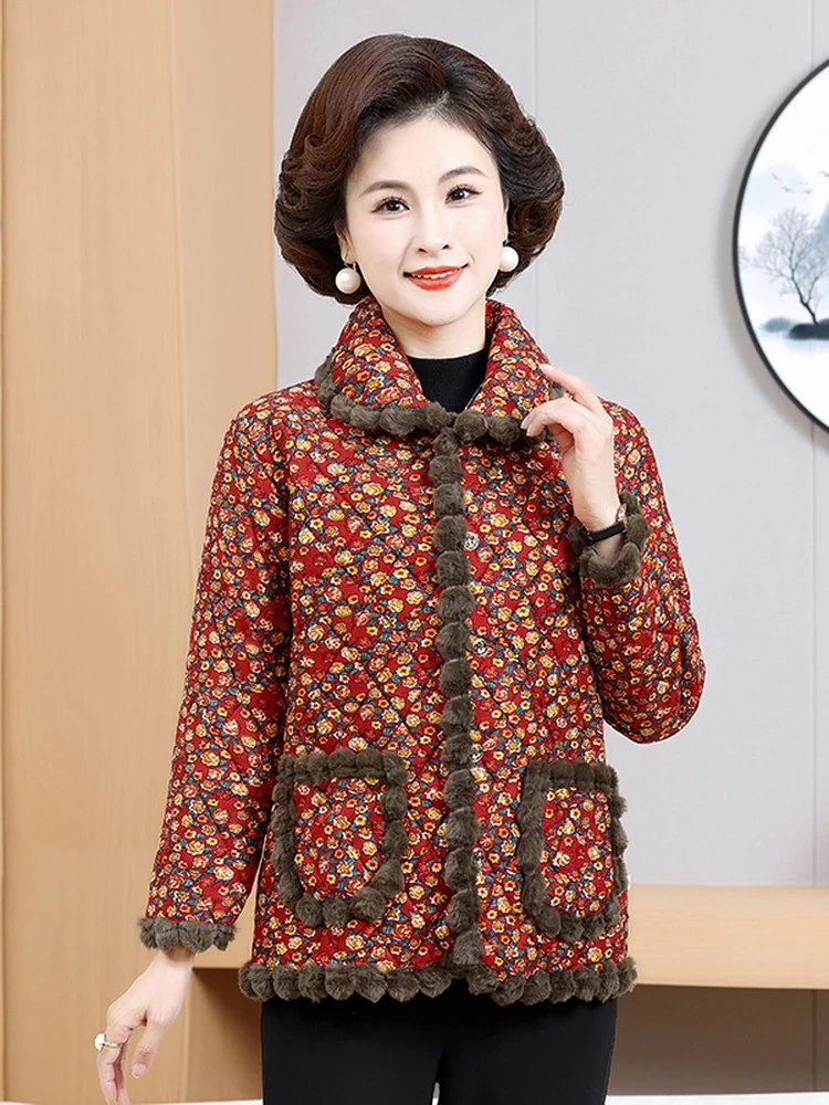 

Утепленная пушистая зимняя куртка для женщин, короткое стеганое пальто с хлопковым наполнителем, воротником и декором из помпонов, осенне-зимняя одежда