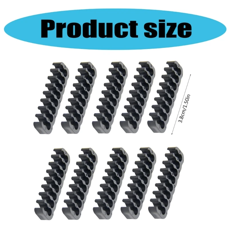 케이블 빗 클립 전원 코드 관리 빗은 케이블 클립 홀더를 변형시키지 않습니다.