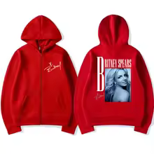 Hip Hop Singer Britney Spears Zip Up Hoodies