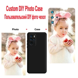 Custom Case for Samsung Galaxy S23 S22 S21 S20 Ultra S10 Plus FE Liquid Soft Silicon Cover Photo Picture DIY Full Camera Shell