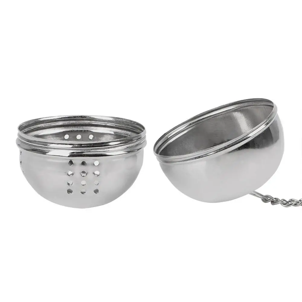 Corrosion Resistance Kitchen Stainless Steel Hanging Type Tea Infuser Tea Leak Mesh Seasoning Ball Filtering Tennis Ball