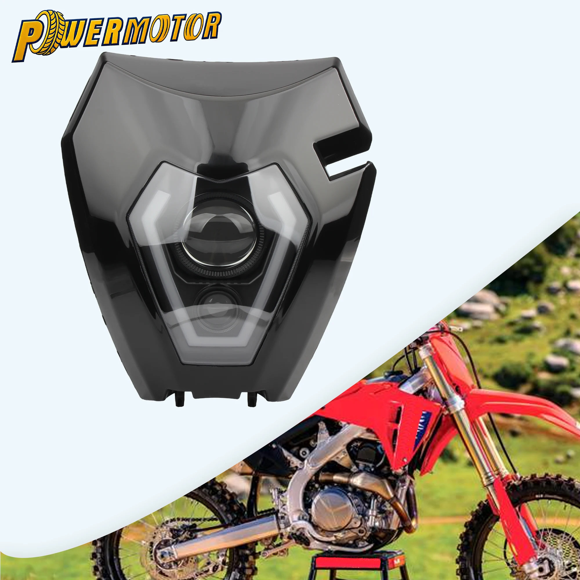 

For Honda CRF450 Motocross Headlight Fairing Head Light 2013 - 2016 CRF450L CRF450XR Motorcycle Headlamp Supermoto Enduro