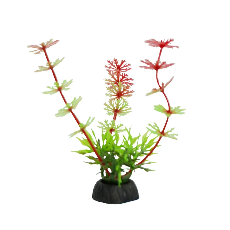 1 PC การจําลองพืชประดิษฐ์ตกแต่งตู้ปลาใต้น้ําวัชพืชหญ้า Aquarium อุปกรณ์เสริมถังปลาตกแต่งเครื่องประดับ