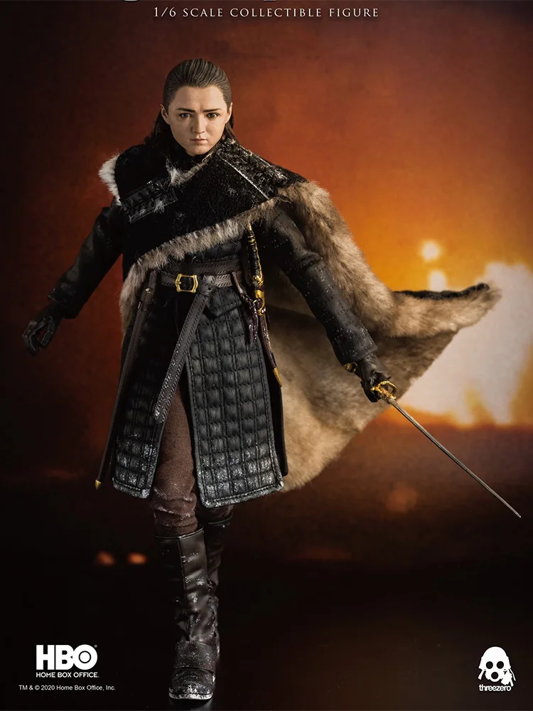 ThreeZero Z01431W0 1/6 Arya StarK Girl 3Z0141 Ser Jorah Mormant 3Z0106 Wild Tormund Fiction Movie Mini 12 "Figura de ação para presente