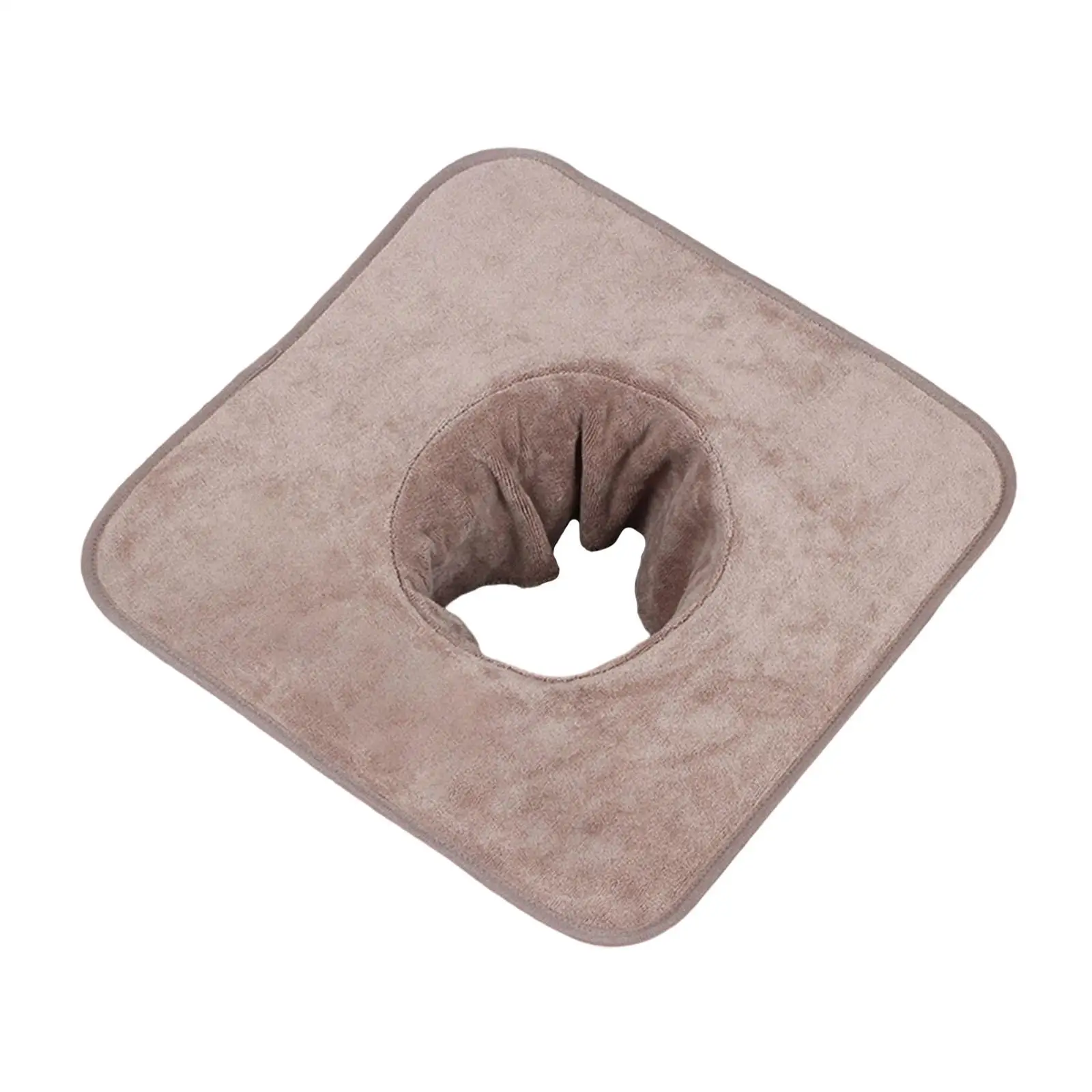Beauty Salon Massage Table Sheet Cover Fiber Head Curtain Pad Perforated Soft Washable for Spa Massage Bed