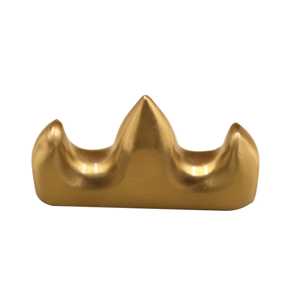 

1Pcs Chinese Calligraphy Brush Holder Premium Brass Pen Stand for Painting Calligraphy Tools Decorative Brush Pen Rest Study