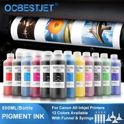 500ML Pigment Ink For Canon PFI-107 PFI-120 PFI-320 PFI-102 PFI-104 PFI-707 PFI-710 PFI-206 PFI-306 TM-200 TM-300 PF670 iPF680
