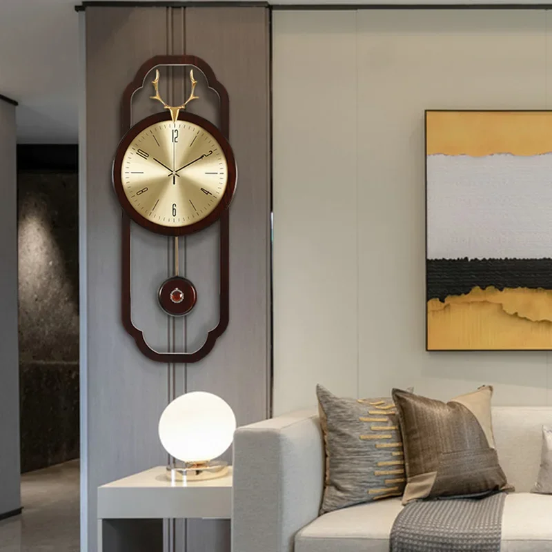 Minimalist Luxury Wall Clocks Digital Large Vintage Restaurant Nordic
