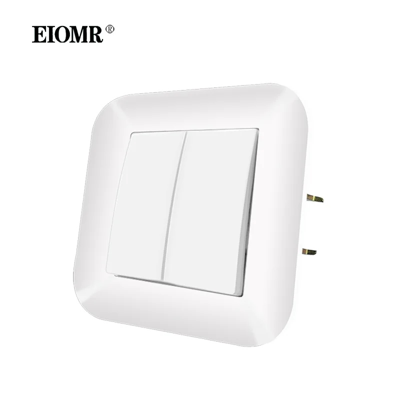 EIOMR France Power Socket 16A 220V White Black PC Panel with Iron Claw Wall Socket Suitable for France Plug Electrical Outlets