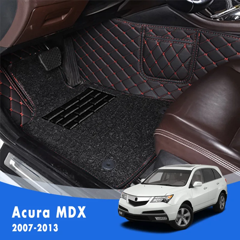 

Для Acura MDX 2013 2012 2011 2010 2009 2008 2007 (5 мест) Роскошные двухслойные автомобильные коврики с проволочной петлей Автомобильные ковры Автомобили