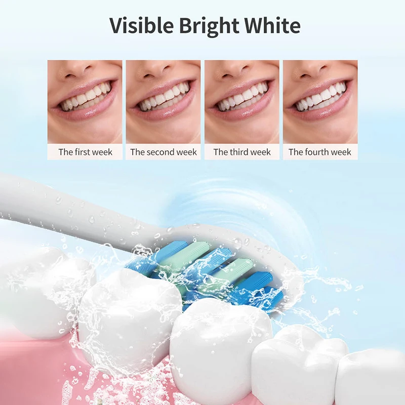 T14 Sonic Electric Toothbrush USB Rechargeable Tooth Brush Electric 38000rpm 5 Modes 1 Brush Handle 8 Brush Head Travel Box