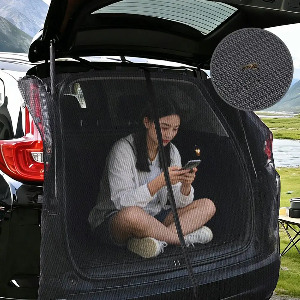 Car Mosquito Net Set SUV Window and Tailgate Sunshade Mosquito Net Suitable for Off Road Camping and Travel Dropshipping