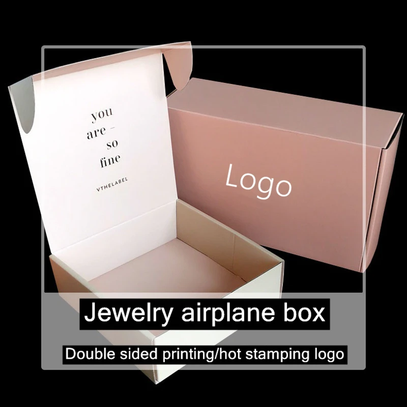 100x Customized Logo White Large Gift Box Custom Paper Box Personalized Cardboard Shipping Box for Clothes T-shirt