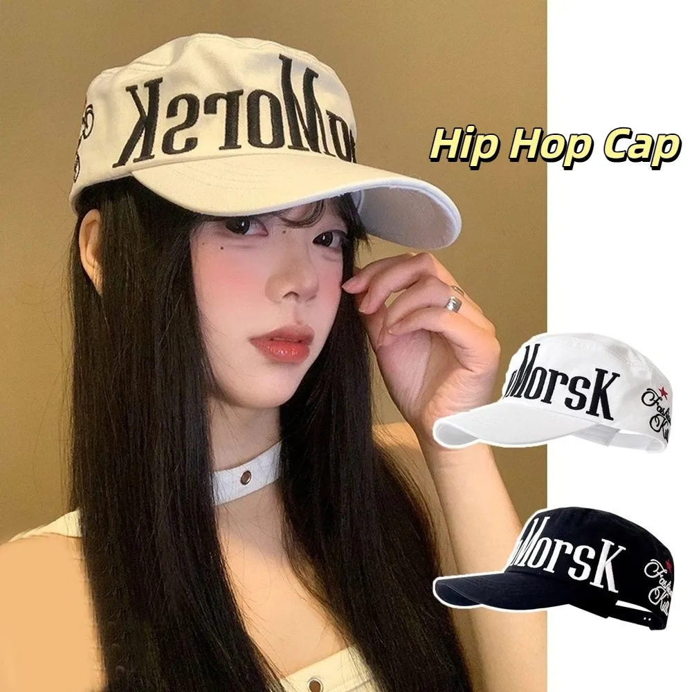 

Casual American Letter Embroidered Cap Street Dance Flat Top Men Women Baseball Cap Sun Hip Hop Snapback Hat Streetwear