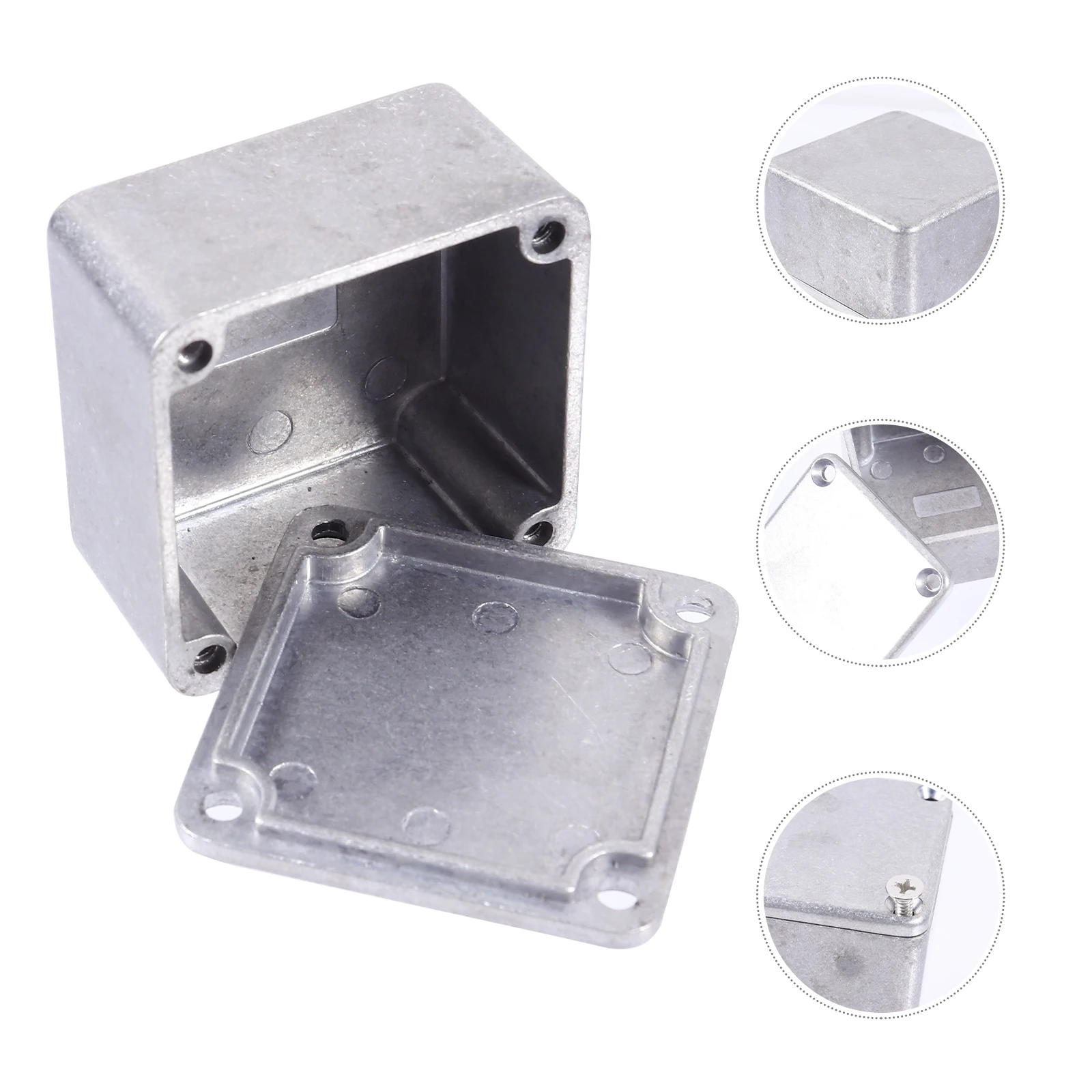 

Bobby Effect Aluminum Box Switch Case Guitar Pedal Silver Electronic Project Enclosure