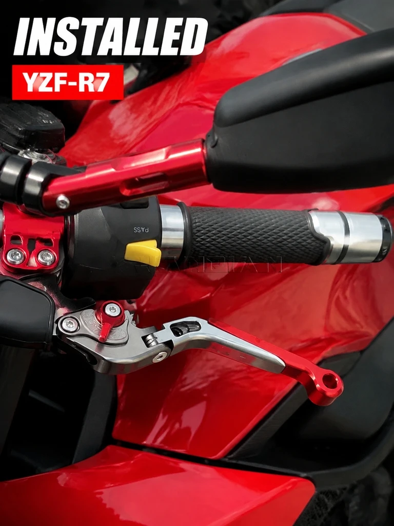 cnc-aluminum-folding-brake-clutch-levers-adjustable-handlebar-levers-fit-yamaha-yzf-r7-2022-2023-2024