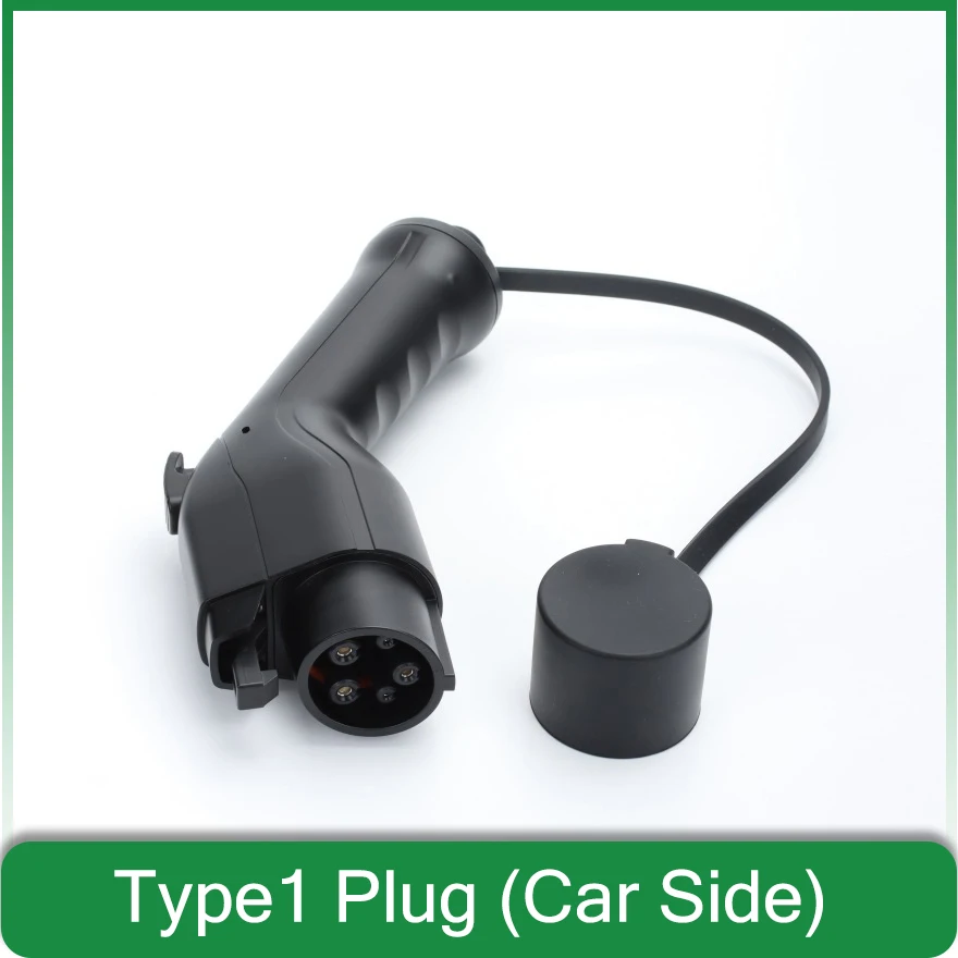 SAE J1772 Electric car ev charger Plug Adapter Connector 32A  AC220V 3.2kw Type 1 EVSE electric vehicle socket